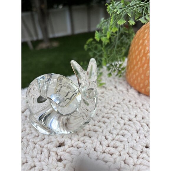 Vintage Murano Glass Snail Sculpture Paperweight Hand Made 6"X3.5" - Picture 4 of 8
